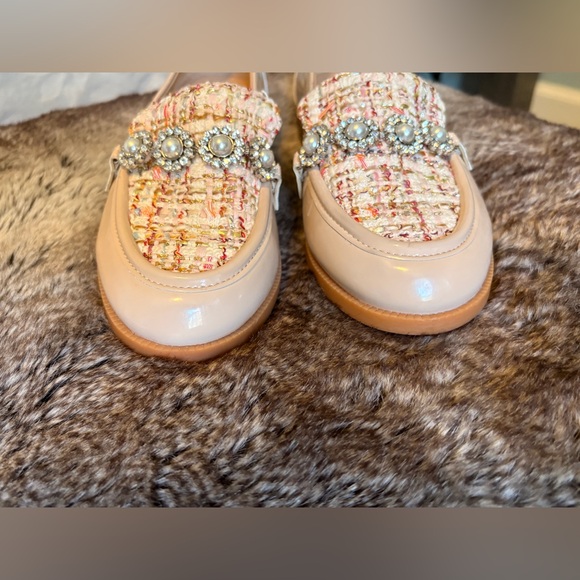 Copper Key Jewel Tinsel Tweed Loafers SZ 6.5 - Picture 6 of 9
